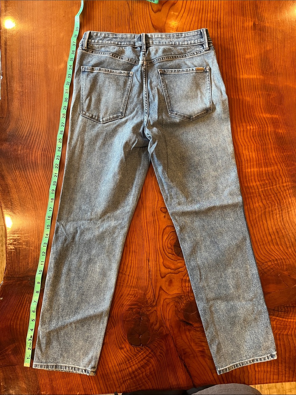 White House Black Market Light Blue Straight-Leg Jeans - Picture 3 of 3